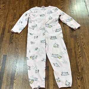 La SENZA Pink Pajama Onesie with Sheep Print